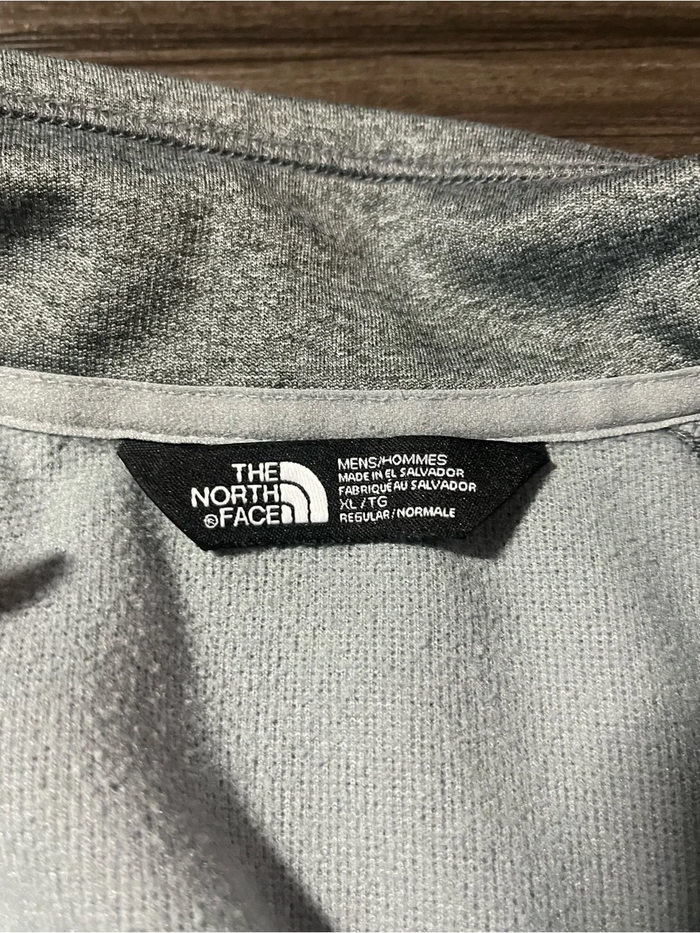 North Face Full Zip Pullover Quick Lane Bowl Detroit Gray Size XL